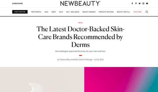 New Beauty Features Stamina Cosmetics as a Doctor-Backed Skincare Brand